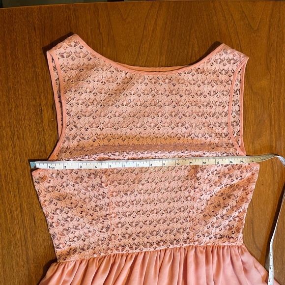 Peachy Pink Chiffon American Apparel Dress - Picture 2 of 7